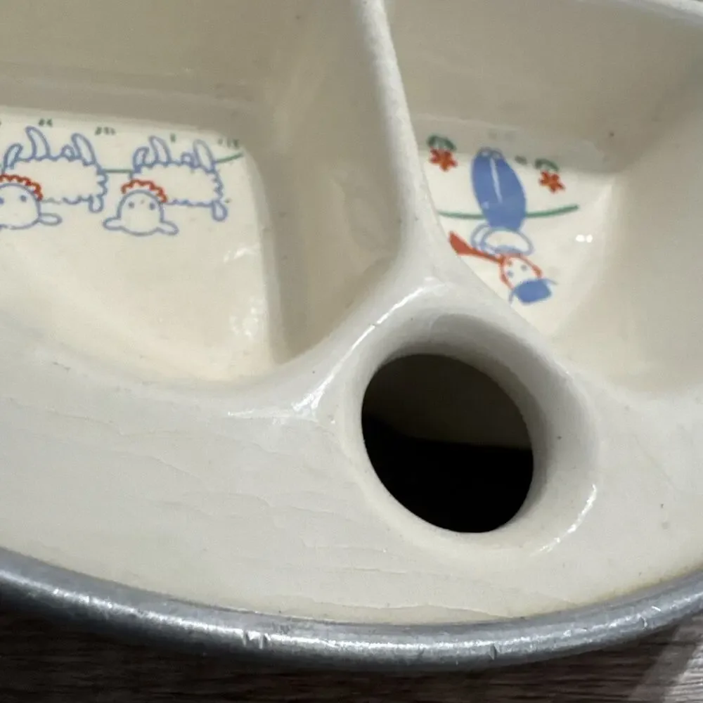1940s Excello Food Warming Dish Little Boy Blue